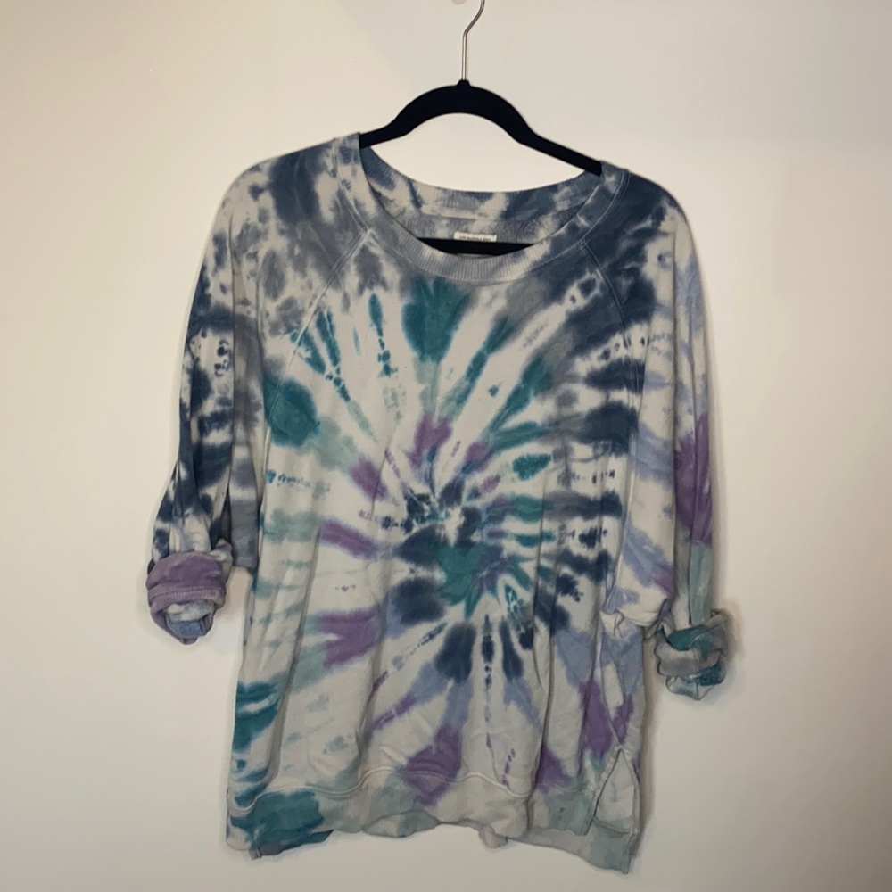 Tie Dye Crew Neck Sweatshirt